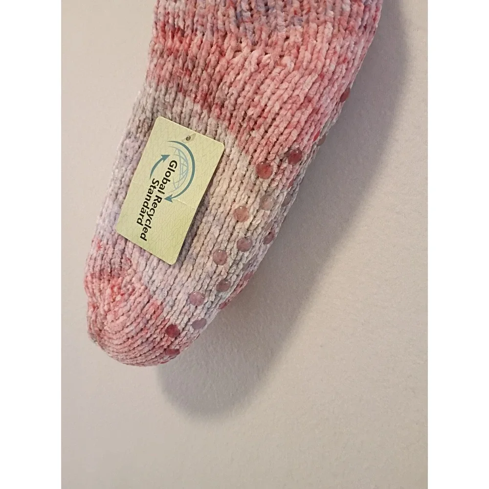 Cozy Hygge Fashion by Mirabeau Womens OS Pink Ombre Thermal Knit Slipper Socks